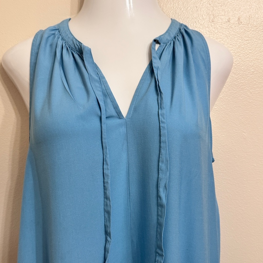Flawed - Prologue - Sleeveless Chambray Hi Low Dress - Picture 2 of 6